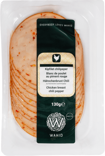 Foto van Wahid Hpp kipfilet chilipeper op witte achtergrond