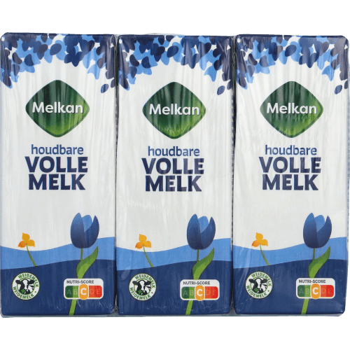 Foto van Melkan Houdbare melk vol 6 st. op witte achtergrond