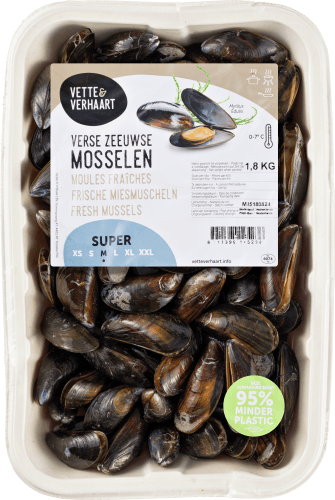 Foto van VETTE & VERHAART Mosselen super op witte achtergrond
