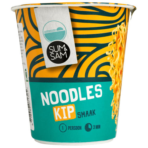 Foto van Sum & Sam Noodles kip op witte achtergrond