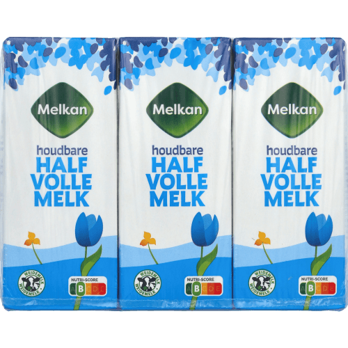 Foto van Melkan Houdbare melk halfvol 6 st. op witte achtergrond