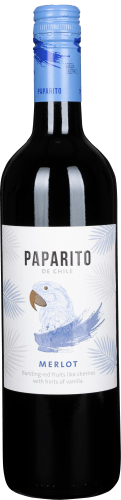 Foto van Paparito Merlot op witte achtergrond