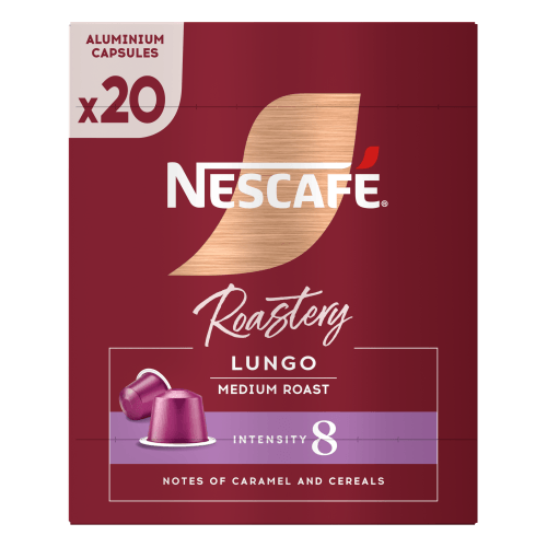Foto van Nescafé Roastery koffiecups lungo 8 op witte achtergrond