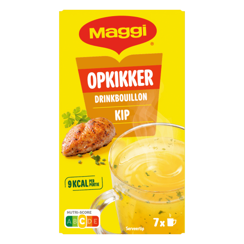 Foto van Maggi Opkikker drinkbouillon kip op witte achtergrond