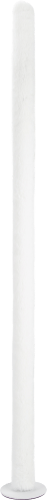 Foto van Vloerlamp met fluffy cover op witte achtergrond