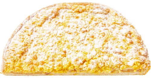 Appelkruimel vlaai half