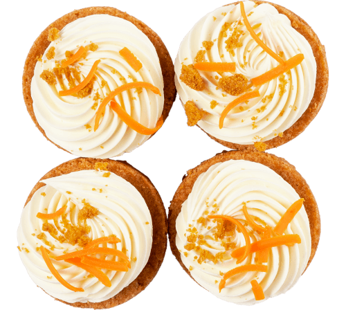 Foto van Carrot slofjes op witte achtergrond
