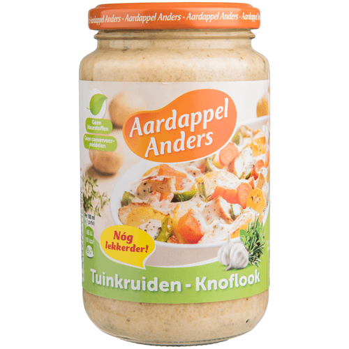 Foto van Aardappel anders Tuinkruiden knoflook op witte achtergrond
