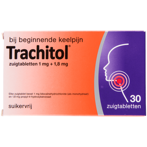 Foto van Trachitol Zuigtabletten op witte achtergrond