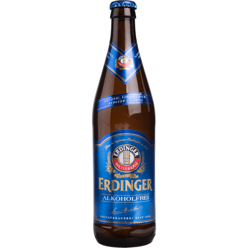 Foto van Erdinger Alcoholvrij weissbier 0.0% op witte achtergrond