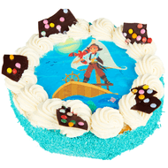 Slagroomtaart piraat 10-12 personen