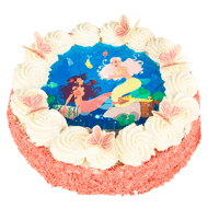 Slagroomtaart zeemeermin 10-12 personen