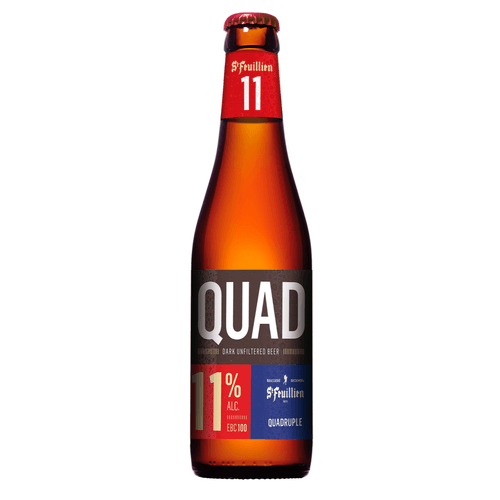 Foto van St Feuillien Quadrupel op witte achtergrond