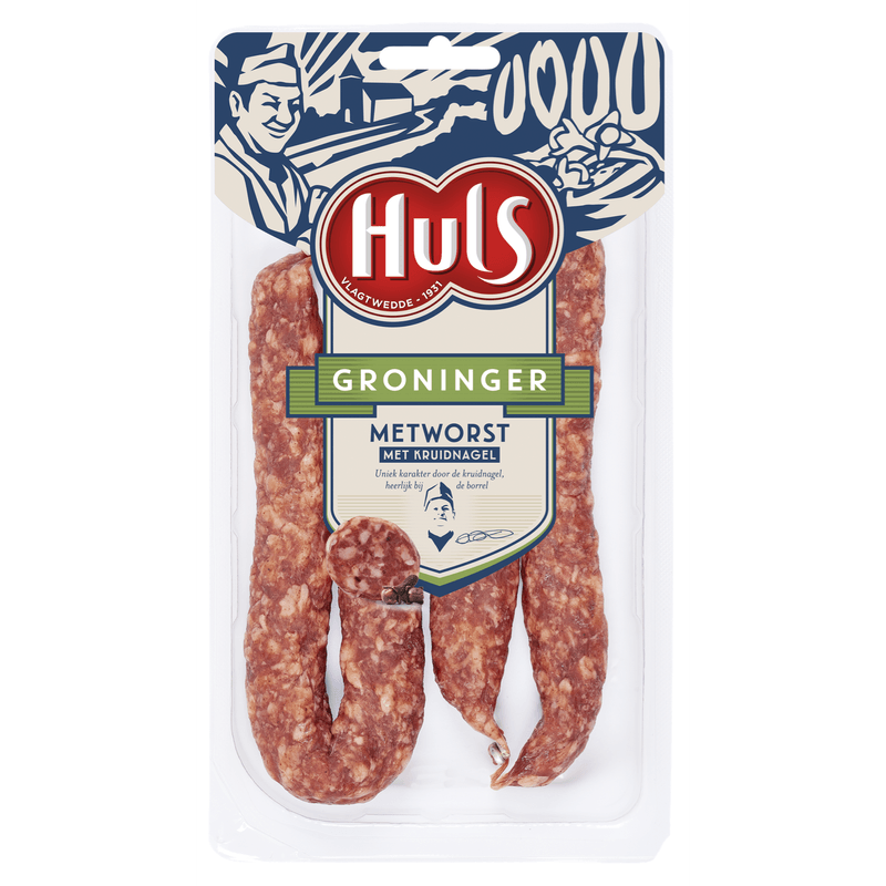 Huls Groninger metworst