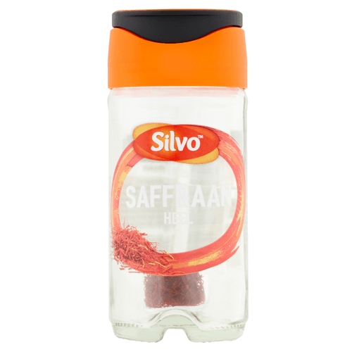 Foto van Silvo Saffraandraden op witte achtergrond