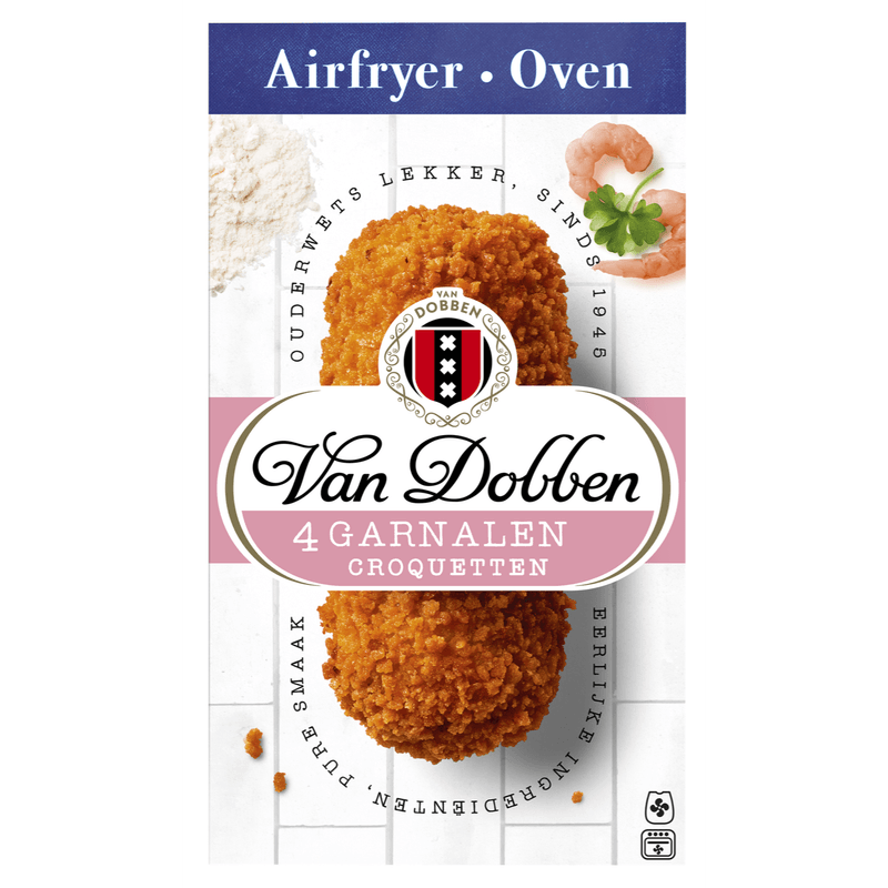 Van Dobben Oven garnalencroquetten 4 stuks