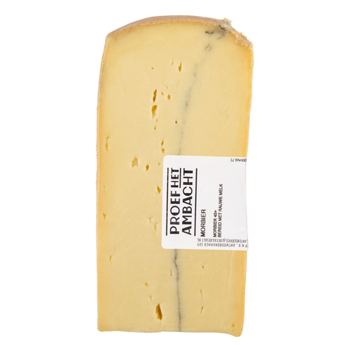 Foto van DekaVers Morbier op witte achtergrond