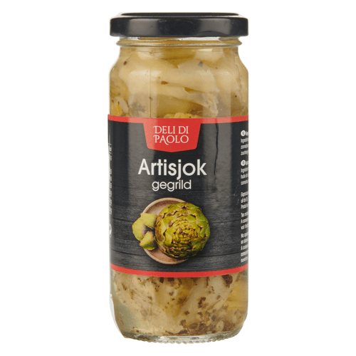 Foto van Deli Di Paolo Artisjokken gegrild op witte achtergrond