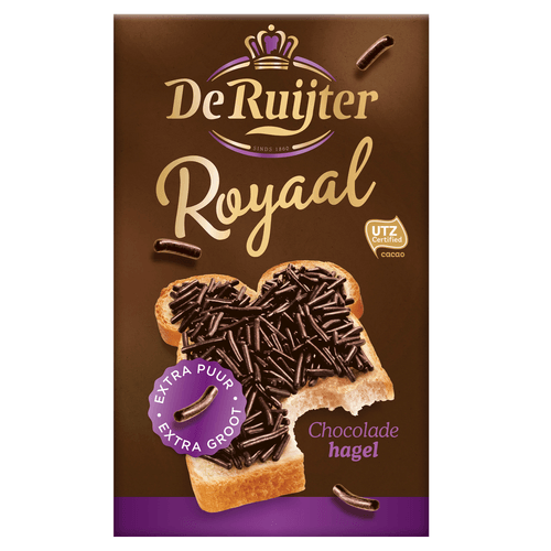 Foto van De Ruijter Chocoladehagel royaal op witte achtergrond