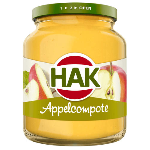 Foto van Hak Appelcompote op witte achtergrond