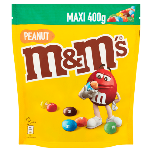 Foto van M&M's Pinda op witte achtergrond