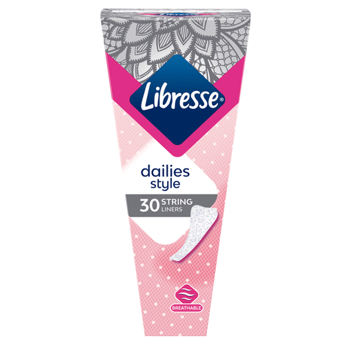 Foto van Libresse Inlegkruisjes string op witte achtergrond