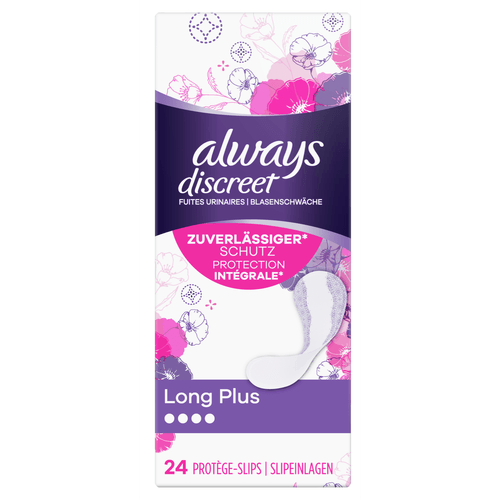 Foto van Always Discreet inlegkruisjes urineverlies normaal op witte achtergrond