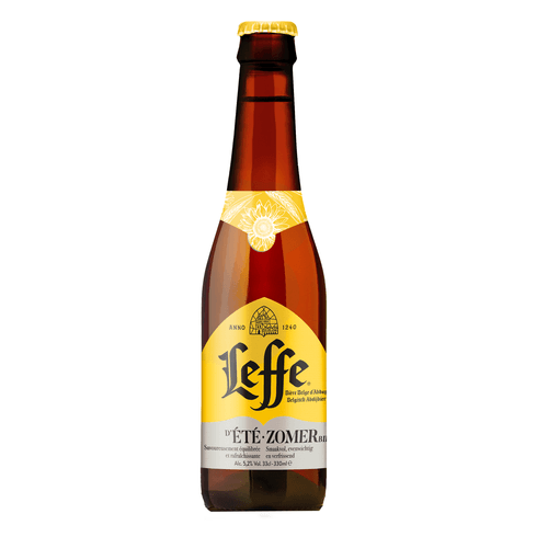 Foto van Leffe Zomerbiere op witte achtergrond