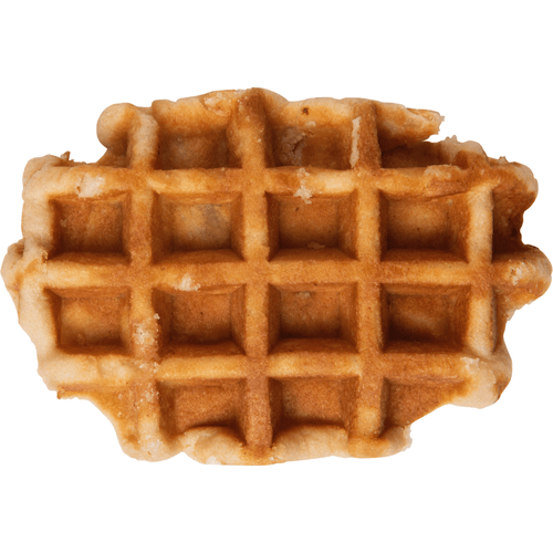 Foto van Roomboter suikerwafel op witte achtergrond