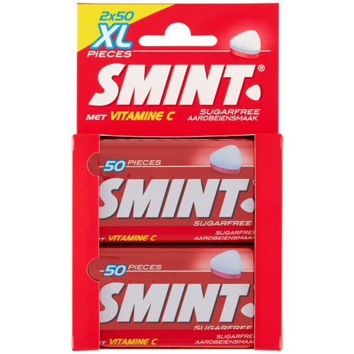 Foto van Smint Strawberry xl op witte achtergrond