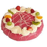 Luxe marsepeintaart 10-12 personen