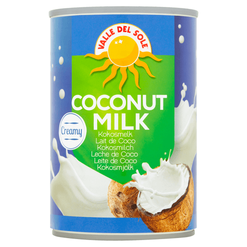 Foto van Valle Del Sole Kokosmelk op witte achtergrond
