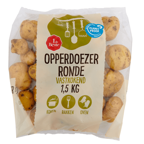 Foto van 1 de Beste Opperdoezer ronde vastkokend op witte achtergrond