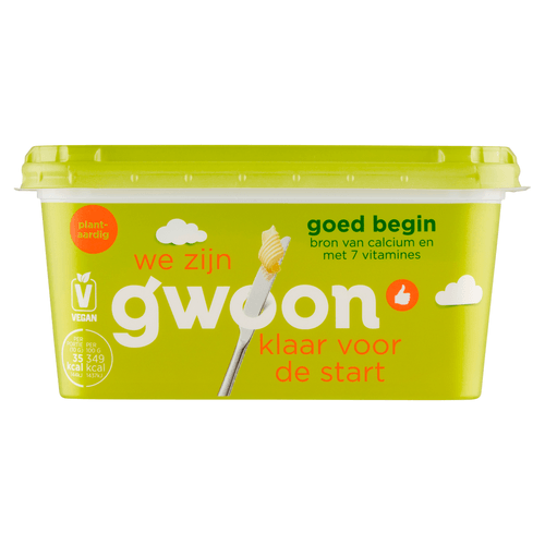 Foto van G'woon Goed begin op witte achtergrond