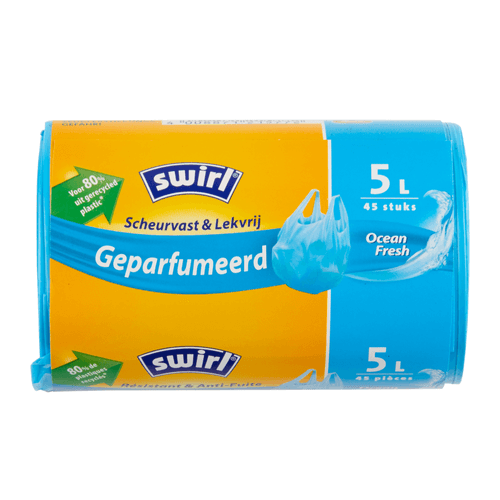 Foto van Swirl Pedaalemmerzakje geparfumeerd 5l op witte achtergrond