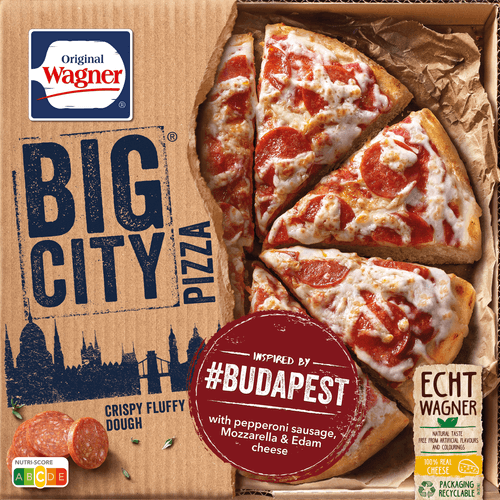 Foto van Wagner Big city pizza budapest op witte achtergrond