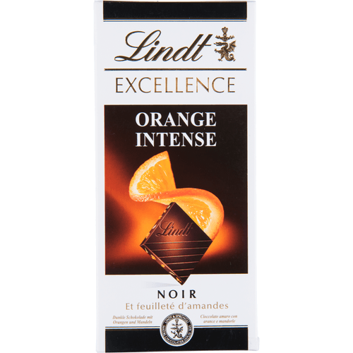 Foto van Lindt Excellence orange op witte achtergrond