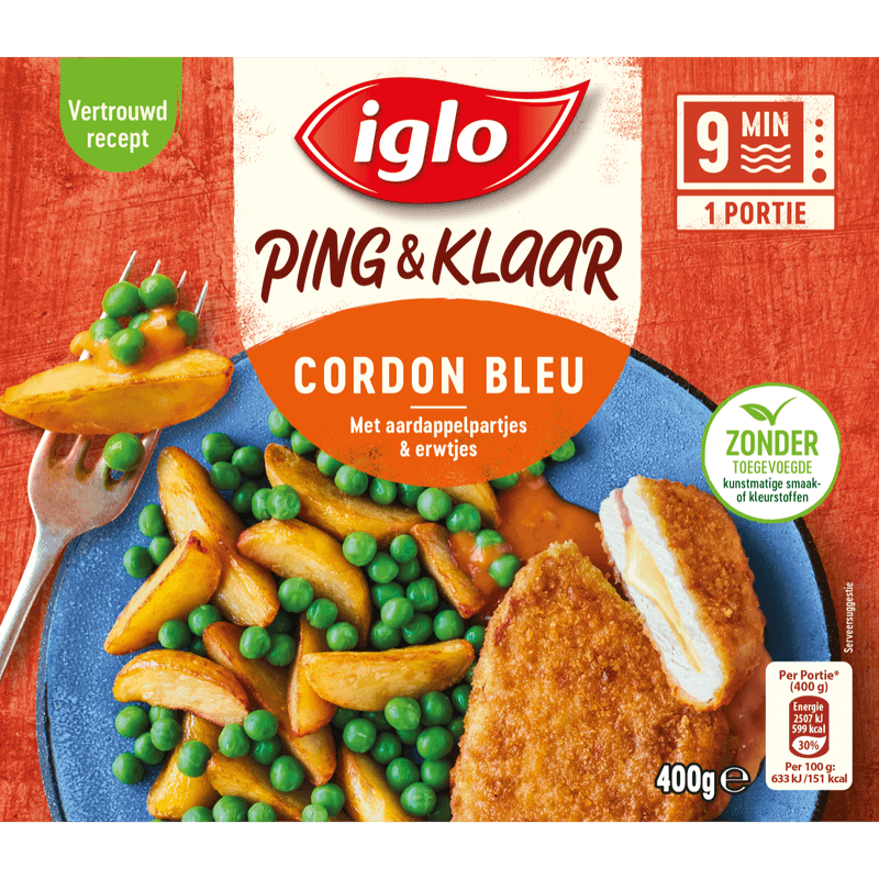 Iglo Ping & klaar cordon bleu