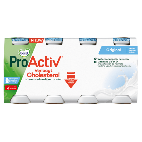 Foto van Becel Pro activ drink original 8 stuks op witte achtergrond