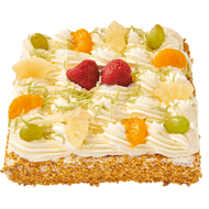 Slagroomtaart vierkant 8-10 personen