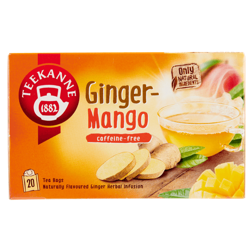 Foto van Teekanne Ginger mango kop 20 zakjes op witte achtergrond