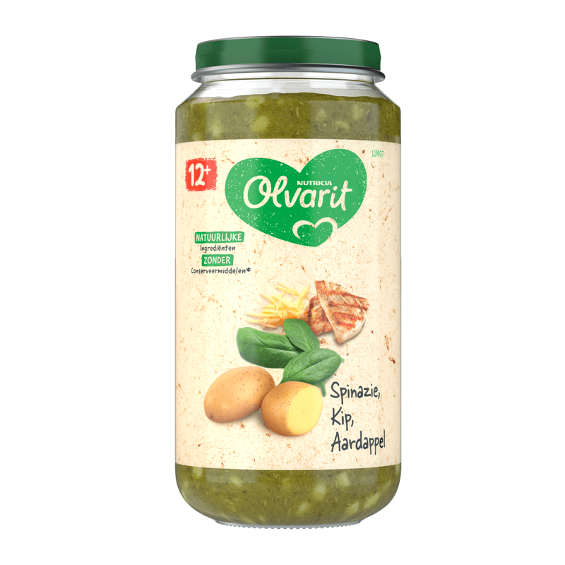 Olvarit Spinazie kip aardappel 12m+