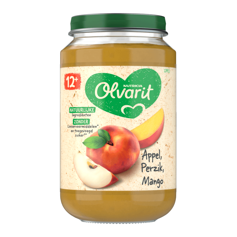 Olvarit Appel perzik mango 12m+