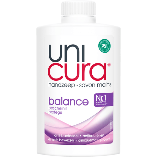Foto van Unicura Vloeibare zeep navulling balans op witte achtergrond