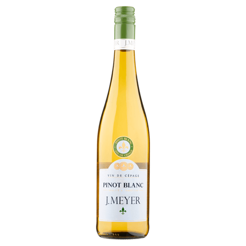Foto van J. Meyer Pinot blanc op witte achtergrond