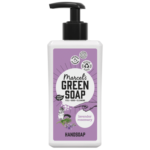 Foto van Green Soap Handzeep lavender&rosemary op witte achtergrond