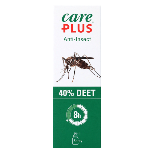 Foto van Care Plus Anti-insect deet 40% spray op witte achtergrond