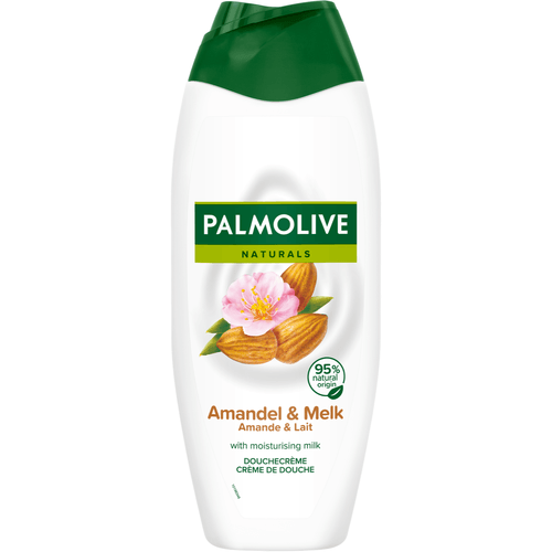 Foto van Palmolive Badschuim amandel op witte achtergrond