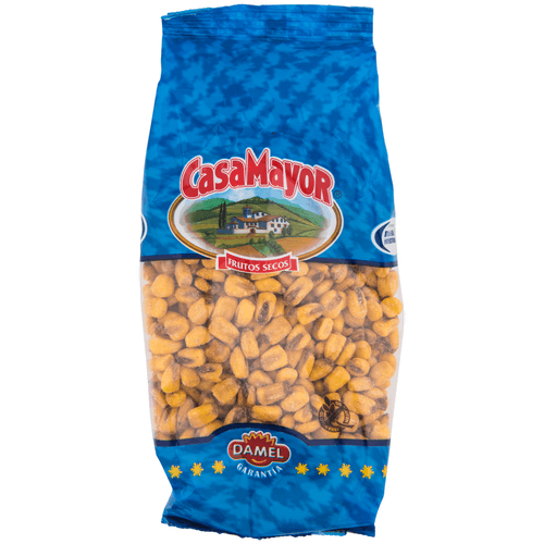 Foto van Casama Maïs geroosterd gezouten op witte achtergrond