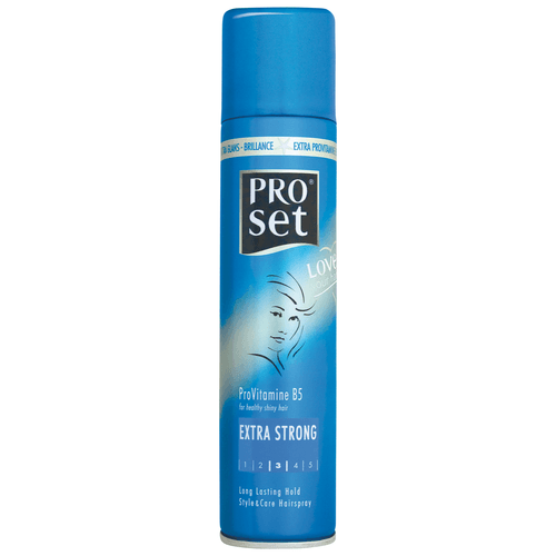 Foto van Proset Haarlak extra strong op witte achtergrond